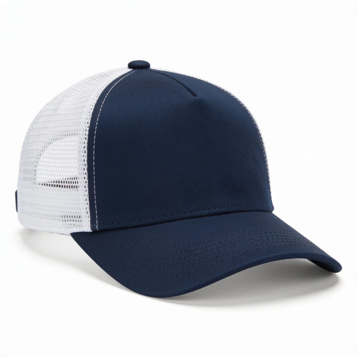 Mesh Trucker Cap — Navy / White