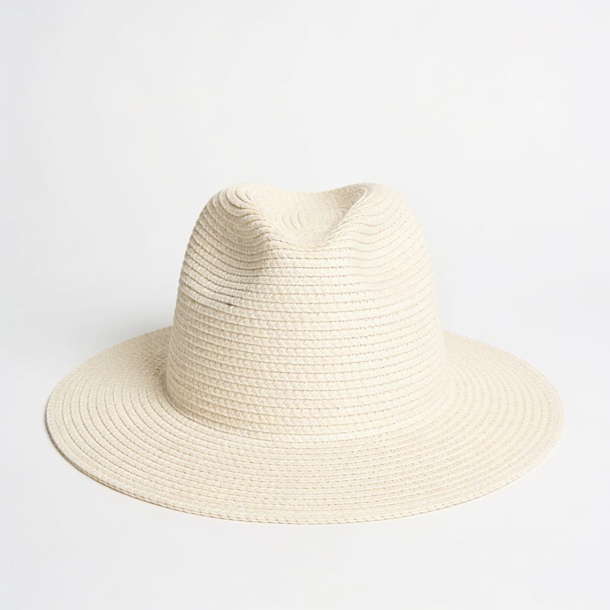 Paper Braid Sun Visor Hat — Ivory