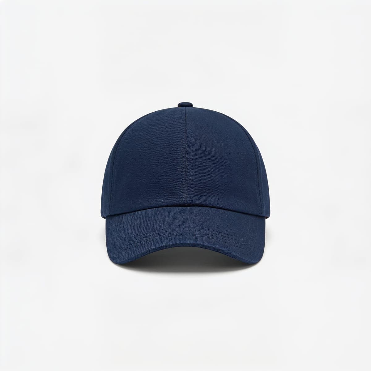 Structured 6-Panel Baseball Cap — Navy