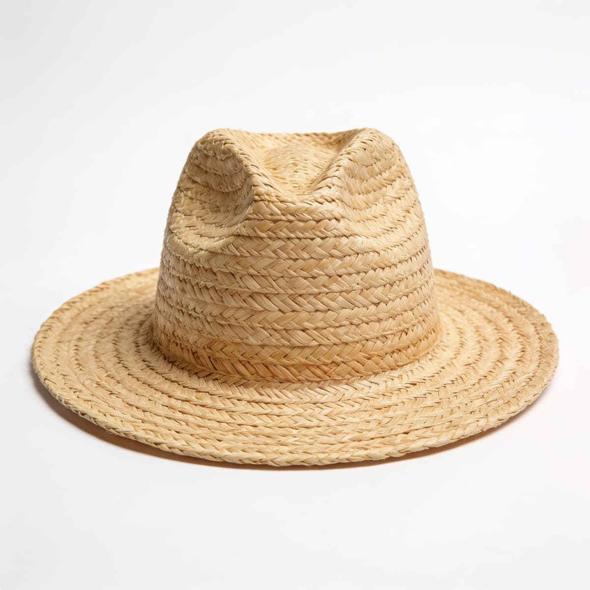 Woven Straw Sun Hat — Natural Straw