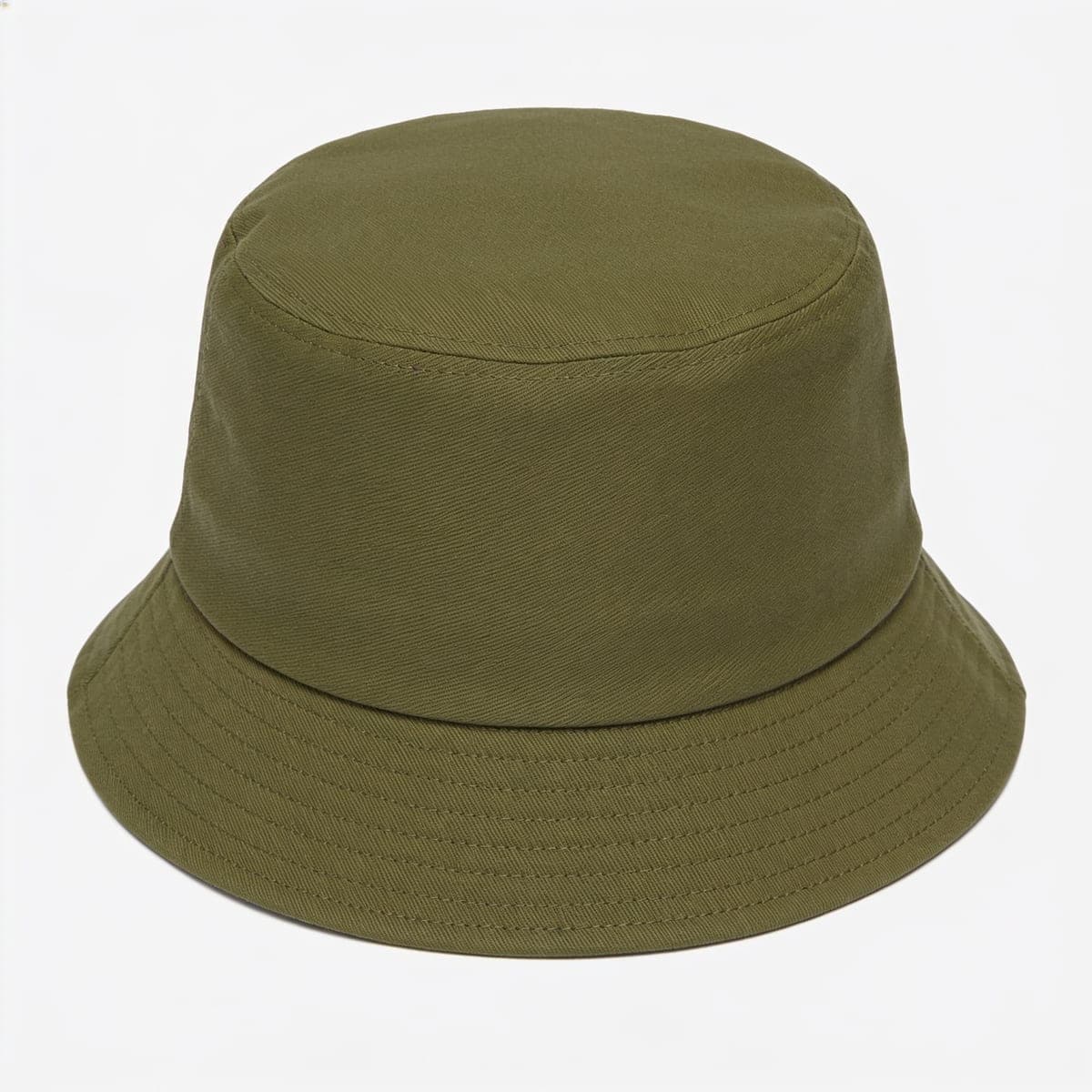 Cotton Twill Bucket Hat — Olive