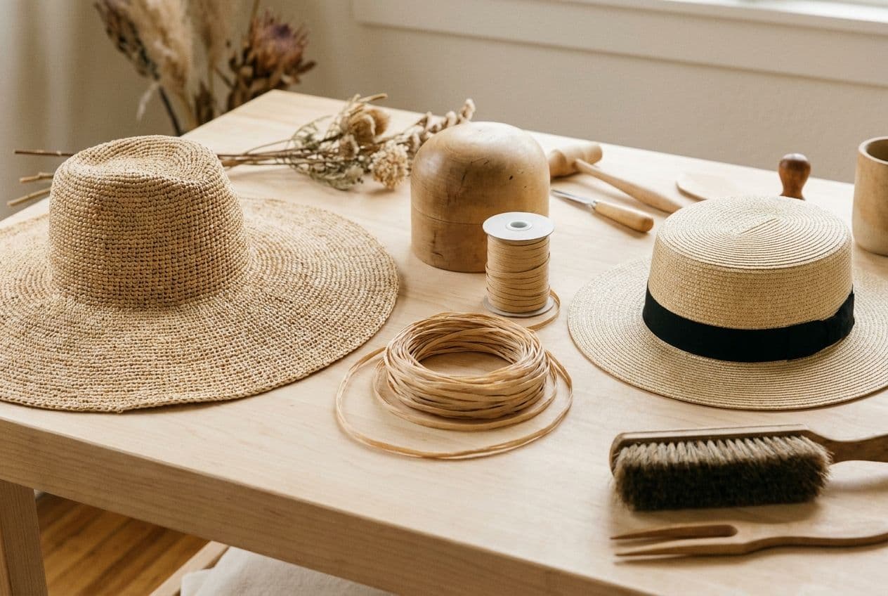 Raffia vs Paper Straw Hats: A Material Guide for Brands
