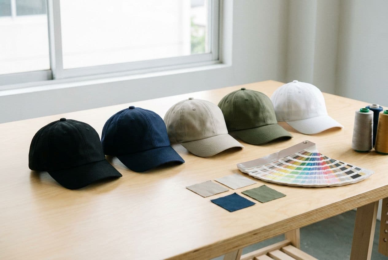 How Many Colourways for Custom Caps? MOQ, Pantone Matching and Range Planning