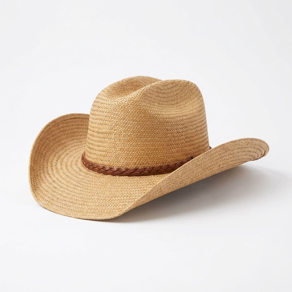 Straw Cowboy Hat — Natural