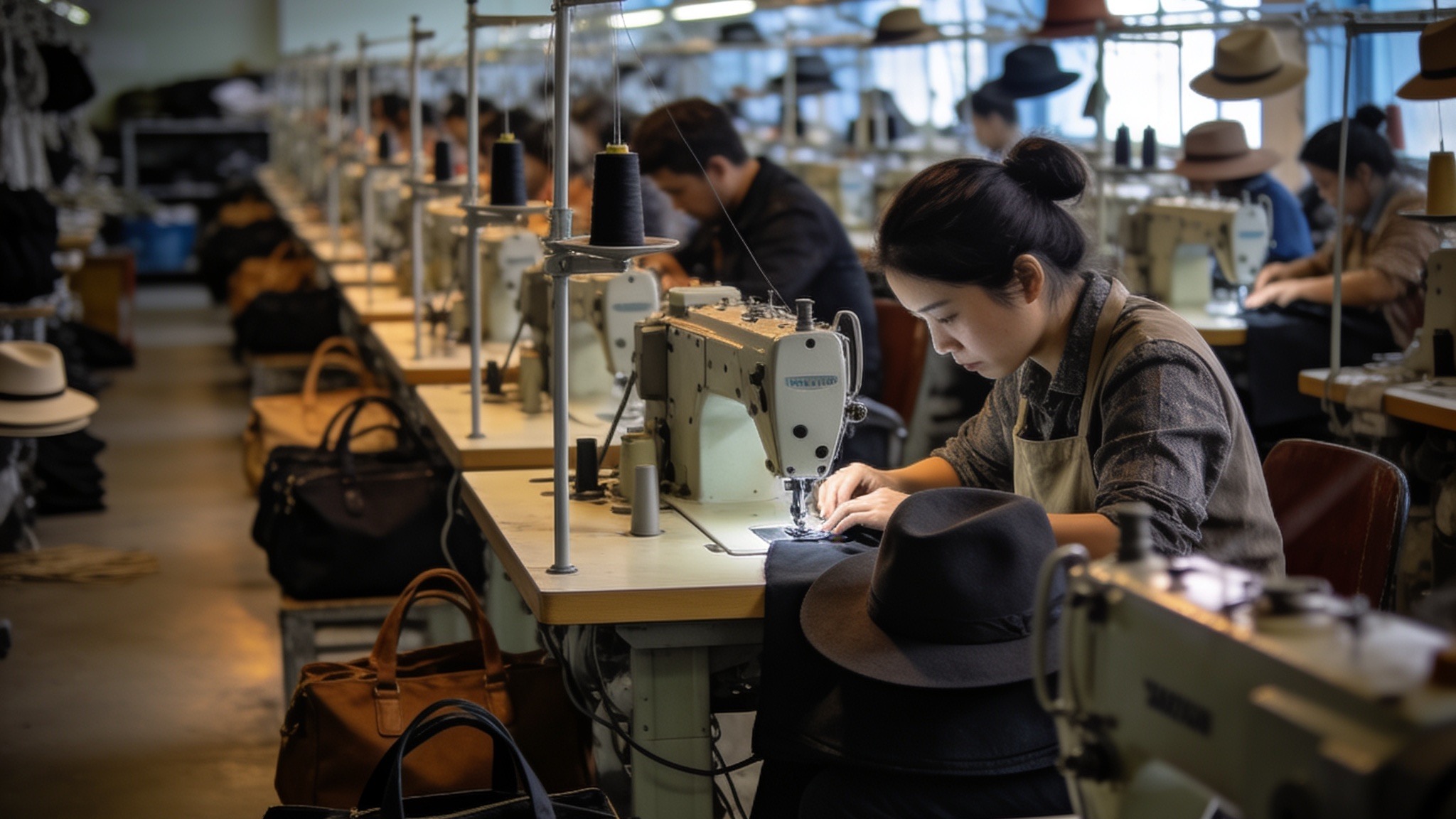 From Inquiry to Delivery: The Complete Guide to Working With a Bag & Hat Manufacturer Sanjin bags and hats factory production floor in Shandong