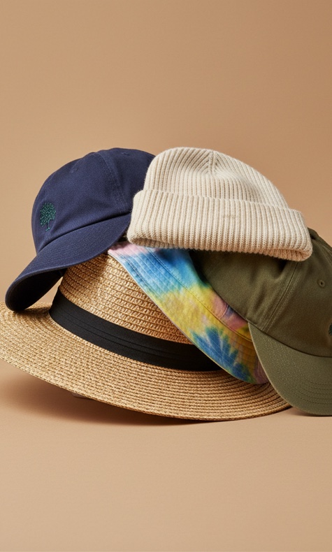 Products Custom baseball cap, beanie, bucket hat and cap collection