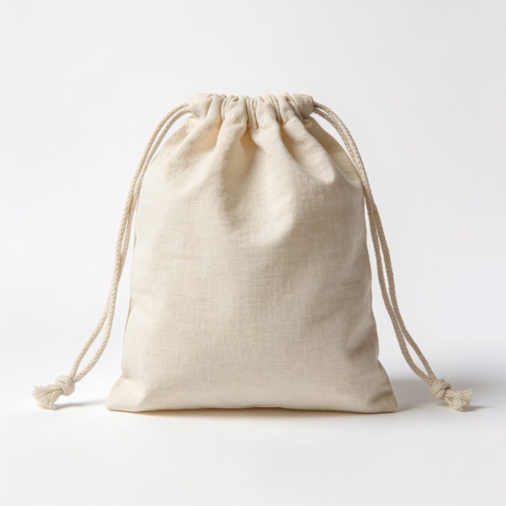 cotton canvas drawstring pouch