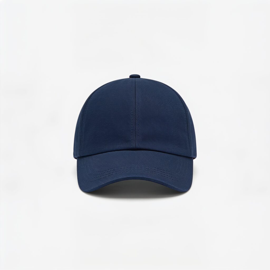 structured 6 panel baseball cap
